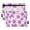 Cherries and Bows, variant on Hand Drawn Heart 2 Pack Pencil Pouch for 3 Ring Binder Smooth Zipper Folders with Pockets Clear Window Pencil Case