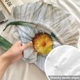 thumbnail image 4 of Twin Sze Fitted Sheet Set - White Daisy 2 Piece Bedding Sets 16" Deep Pocket Fitted Sheet with 1 Pillowcase, Vintage Botanical Spring Floral Summer Brushed Microfiber Hotel Luxury Bed Sheets, 4 of 9