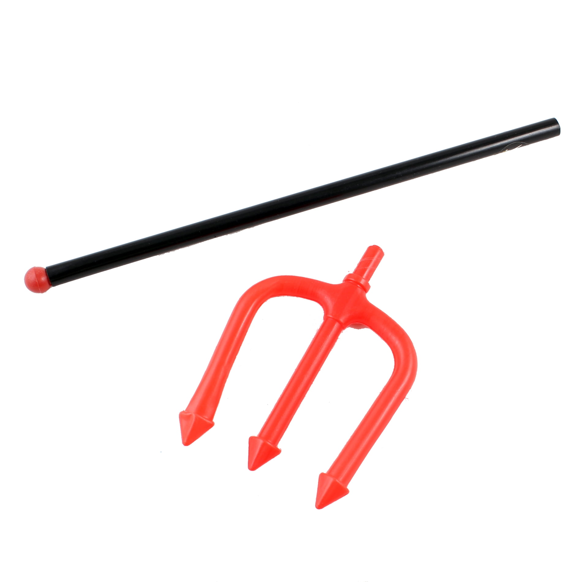 Halloween Costume Devil Pitchfork Red Trident Fork Weapon Toys Prop for Kids Accessories