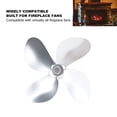 thumbnail image 3 of Reemplazo de Aspas de Ventilador de Chimenea de aleación de Aluminio de 4 Aspas para Accesorios de Ventilador de Estufa Mejora la Eficiencia de Calefacción Fácil Instalación ANGGREK  Otros, 3 of 8