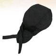thumbnail image 4 of Gorro de camarero de restaurante Gorro de cocinero de cocina Gorro de trabajo creativo Gorro de cocina cómodo (negro), 4 of 5