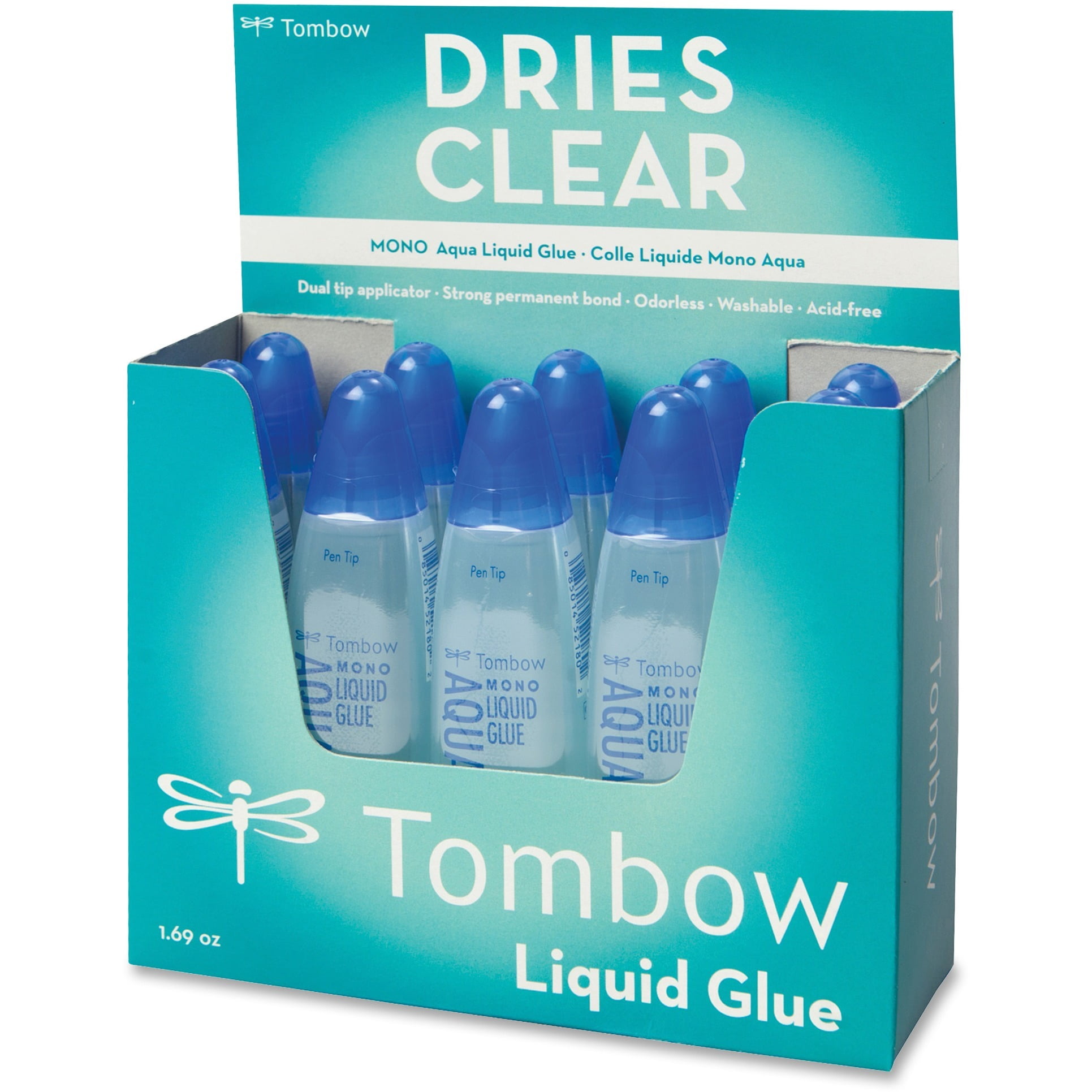 Tombow, TOM52180, Mono Aqua Liquid Glue, 1 Each, Aqua