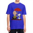 thumbnail image 3 of Camiseta de dibujos animados de Charlie Brown y Snoopy de Peanuts, camisetas divertidas de manga corta, camisetas de algodón puro con cuello redondo, camisetas de gran tamaño, 3 of 5