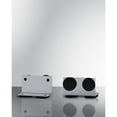 thumbnail image 3 of Mid-sized refrigerator-freezer in a stainless steel steel look and black microwave with built-in allocator, with brackets included (ships in 3 boxes on one pallet), 3 of 9