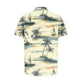 thumbnail image 5 of ZCFZJW Men's Hawaiian Shirt Funky Tropical Floral Printed Beach Vacation Tees Shirt Regular Fit Casual Button Down Short Sleeve Graphic T-Shirts Tops Beige M, 5 of 5