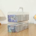 Stackable Clear Plastic Trading Card Storage Boxes for Organizing