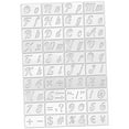 thumbnail image 4 of Raindrops  Letter Stencil Alphanumeric Template Water Washable, 4 of 8