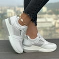 thumbnail image 7 of Leey-World Womens Running Shoes Women Comfortable Casual Platform Fashion Sneaker Womens Hiking Shoes(White,7), 7 of 7