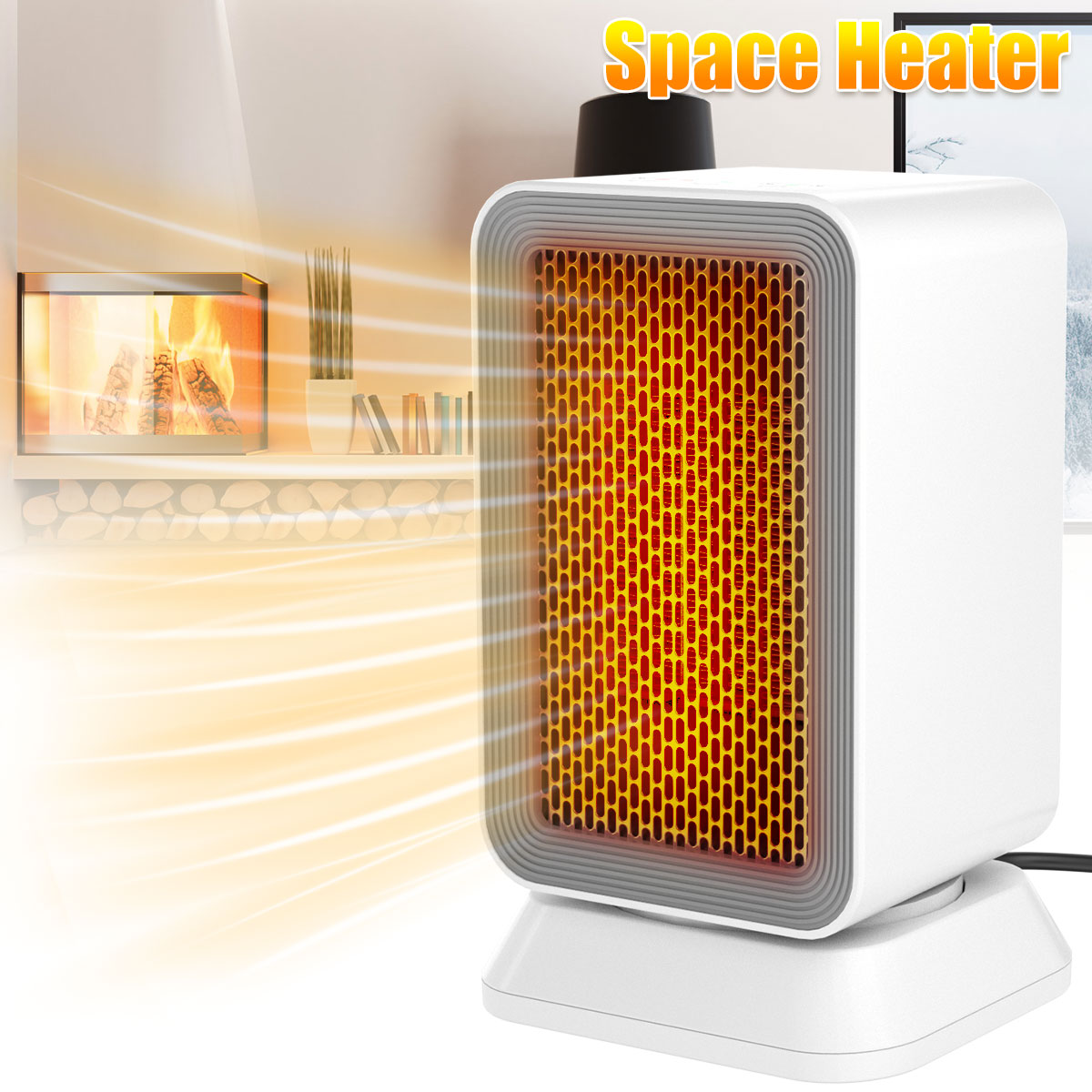 Hands DIY Space Heater Fan Heater Reusable Portable Electric Heater 1000W Small Desktop Heater
