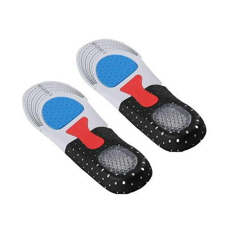 

1Pair Insole Military Training Basketball Cellular Breathable EVA Insole Sweat Perspiration Four Seasons Sports Insert Shoe Pad Size S 35-40 (Black)