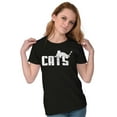 thumbnail image 4 of Cats Kittycat Feline Lovers Cool Cute Womens Fitted Plus Size Graphic Tee Brisco Brands 2X, 4 of 5