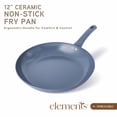 thumbnail image 3 of Elements by Thyme & Table 12" Ceramic Non-Stick Fry Pan - Blue, 3 of 5
