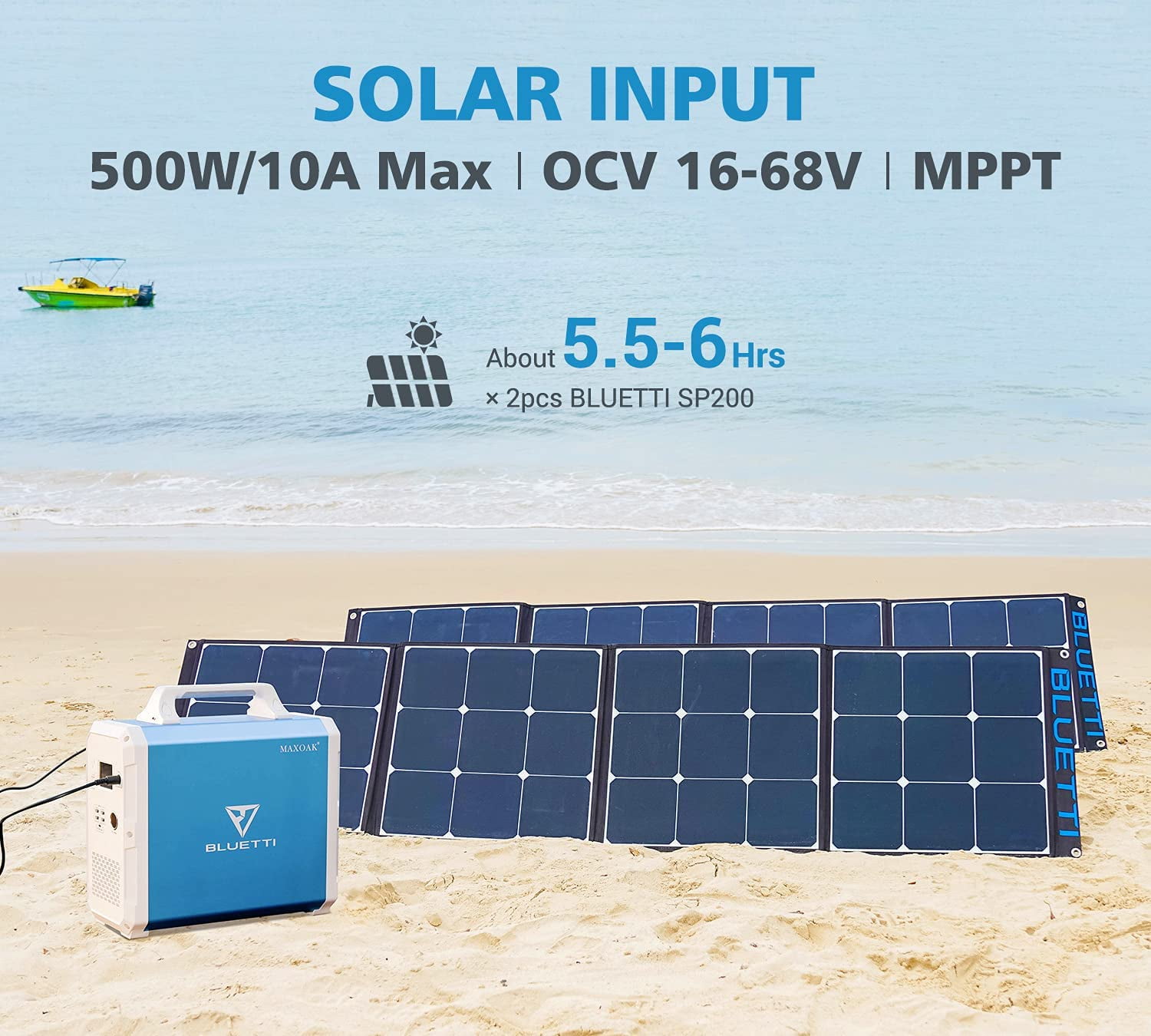 MAXOAK Portable Power Station BLUETTI EB150 1500Wh AC110V/1000W Camping Solar Generator Lithium Emergency Battery Backup with 2 AC outlet Pure Sinewave,DC12V,USB-C for Outdoor Road Trip Travel Fishing 