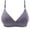Purple, variant on Front Close Bras for Women Full-Coverage Bra Feature V-Neck T-Shirt Bra Style W-1048 Beige M