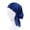 Navy Blue, variant on Joernso Women Head Warp Solid Color Elastic Band Anti-slip Satin Nightcap Breathable One Size Head Protection Chemotherapy Patients Hat Headwear