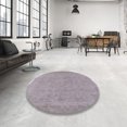 thumbnail image 4 of Ahgly Company Machine Washable Indoor Rectangle Industrial Modern Silver Pink Area Rugs, 5' x 7', 4 of 7