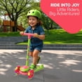 thumbnail image 4 of Scooter Stars 3-Wheel Kids Scooter with Light-Up LED Front Wheels, Wide Anti-Slip Deck, Rear Foot Brake, Lean-to-Steer Ride-On Toy, 4 of 6