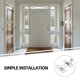 thumbnail image 3 of Household Safety Latch Stainless Steel Door Latch 1Pcs Silver Durable Lock, 3 of 5