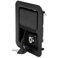 thumbnail image 1 of Heavy-Duty Stainless Steel Square Generator Panel Lock with 4-Corner Mounting, Black Spray-Painted Surface, Anti-Pry Fireproof Design, Includes Keys & Washer – Ideal for Silent Units, Diesel, 1 of 6