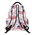 thumbnail image 2 of Aplkyhs USA Flag Fireworks Bow Backpack for Age 6-12 School Bag Lightweight Water Resistant Bookbag for Kids Elementary Travel, 2 of 7