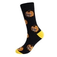 thumbnail image 3 of Yellow Women's Girls Novelty Funny Crew Socks Halloween Socks Cotton Holiday Gifts for Women Mom Wife Grandma, Ideal for Lounging One Size, 3 of 3