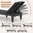 thumbnail image 2 of Gymax Outdoor Chaise Lounge Chairs Set of 2 w/ 5-Position Adjustable Backrests Easy Assembly Black, 2 of 6