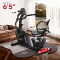 thumbnail image 3 of HASIMAN Light Commercial Recumbent Exercise Bikes for Seniors Magnetic Cross Trainer & Elliptical Machine with Arm Exerciser, Smart Bluetooth 400 lbs, 3 of 11