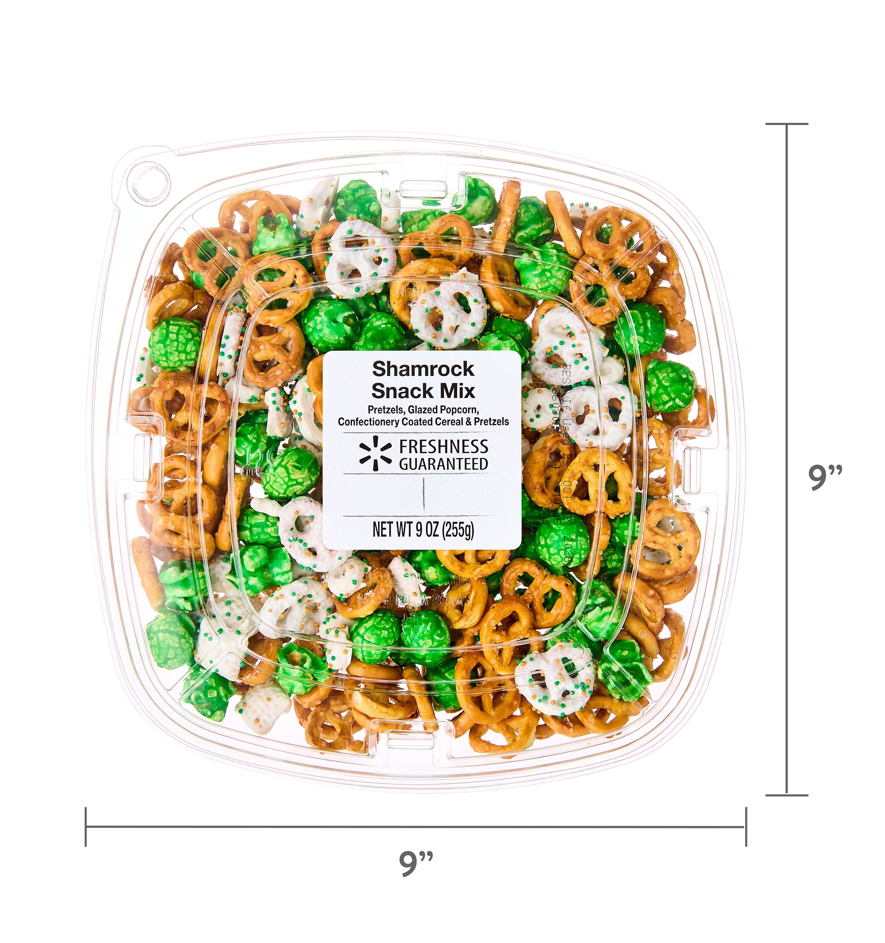 Freshness Guaranteed Shamrock Snack Mix, 9 oz, Reclosable Container