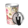 thumbnail image 2 of PAYOHTO Roses Birds Beige Insulated Stainless Steel Tumbler 12 oz Thermos Come with Straw Kids Leak-Proof Travel Mug Cup, 2 of 7