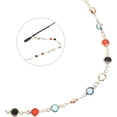 thumbnail image 3 of Collier Chaîne de Lunettes Boho Perlé Antidérapant Porte-Ficelles Cordon pour Femmes Extérieur et Lecture, 3 of 5