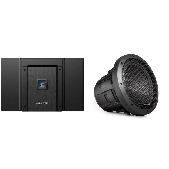 Alpine HDA-V90 Status Hi-Res 5-Ch Amp & HDZ-W10 10" Sub Upgrade Bundle