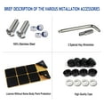 thumbnail image 6 of Anti Theft License Plate Screws- Stainless Steel Bolt Fasteners Kits for Car Tag Frame Holder, Tamper Resistant Mounting Hardware,1/4"(M6) Security Screw Set,Rust Proof, Black Screw Caps, 6 of 13