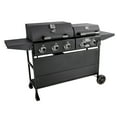Expert Grill 5 Burner Combination Propane Gas Grill and Propane Griddle