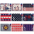 thumbnail image 4 of July 4th Placemats - Heat Resistant Placemat Washable Cotton Linen Summer Table Mats Independence Day Party Holiday Decorations for Home Kitchen Dining Table Outdoor Indoor, 4 of 4