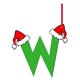 thumbnail image 1 of XUNRYAN - Colgante de 26 letras para árbol de Navidad, 3,1 pulgadas, para ventana de coche, caja de regalo de Navidad, decoración colgante (ancho), 1 of 2