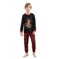 thumbnail image 2 of Hirigin Matching Christmas Pajamas For Family Elk Print Long Sleeve Shirt and Plaid Pants Set Loungewear Soft Sleepwear, 2 of 7