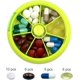 thumbnail image 2 of ZHAOCHENG Pastillero semanal, organizador de medicamentos grande de bolsillo con 7 compartimentos (verde), 2 of 5