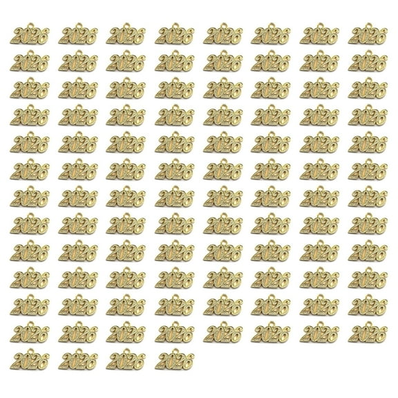 100pcs/Pack Year of 2026 Number Charm Pendants For Unique Jewelry Making Use