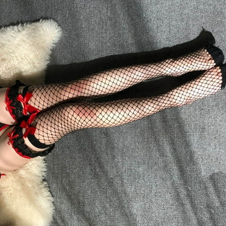 

qazqa women s cute bowknot fishnet socks mesh fishnet socks stockings