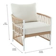 Better Homes & Gardens Lilah 2Pack Outdoor Wicker Lounge Chair, White
