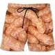 thumbnail image 2 of Pantalones cortos con estampado 3D de perritos calientes y carne grasientos divertidos para hombre, pantalones cortos de playa de hip hop callejero, pantalones cortos de natación para patineta, bañado, 2 of 5