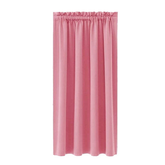 1Pc Blackout Curtains for Living Room, 41 by 60, Darkening Window Curtain Panels, Easy-Care Solid Thermal Insulated Draperies/Drapes for Kitchen Bedroom, Pink