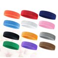 thumbnail image 3 of USHOBE 12Pcs Running Hairband Set Polyester Spandex Sweat Wicking Head Wrap for Sports Training, 3 of 8