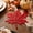 Red, variant on Cififendec Thanksgiving Harvest Coaster, 4.72", Plastic Maple Leaf Shape Heat Resistant Drink Coaster for Fall Kitchen Counter Accent Decor
