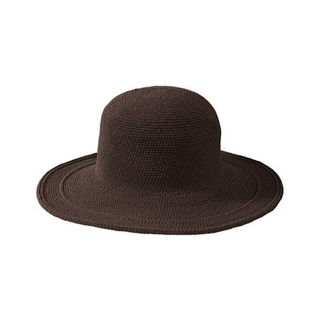 Women's San Diego Hat Company Cotton Crochet Hat Large Brim CHL5