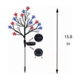 thumbnail image 3 of Roiihwy solar Décorations Lumières Solaires Extérieures du 4 Juillet, Lumières sur Piquet Étoiles Rouges Blanches et Bleues, Décorations Patriotiques Solaires Étanches pour l'Extérieur pour Cour Sentier Tombe, RDM, 3 of 8