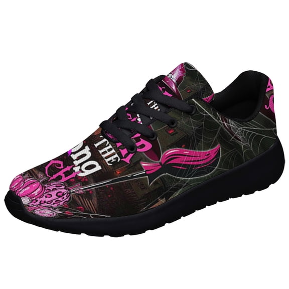 Cancer Chose The Wrong Witch Shoes Sneakers for Women Men Black Size 3.5