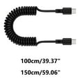 thumbnail image 5 of Efficient Fast Charging Coiled USB C to USB C Cable Retractables Data Transfer Cable for Phone 16 S22, 5 of 9