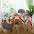 thumbnail image 5 of Yayeee Tablecloths for Rectangular Tables 54 x 54 inch Party Table Cover, Colorful Flowers, 5 of 6
