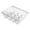 12 grids, variant on Egg Holder for Refrigerator Fridge Eggs Organizers Egg Organizer Tray Large Capacity Egg Drawer Egg Container Egg Tray for Countertop Shelf 14 grids